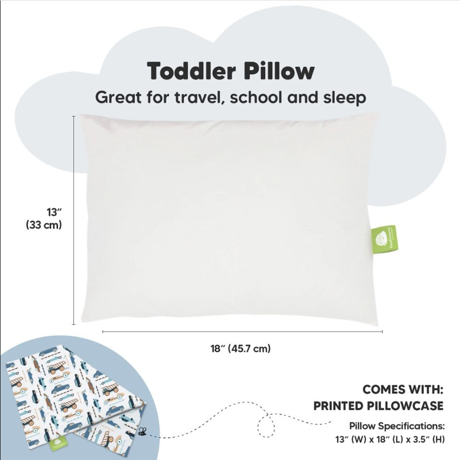 Детска Ергономична Възглавница 33х46см Коли KeaBabies