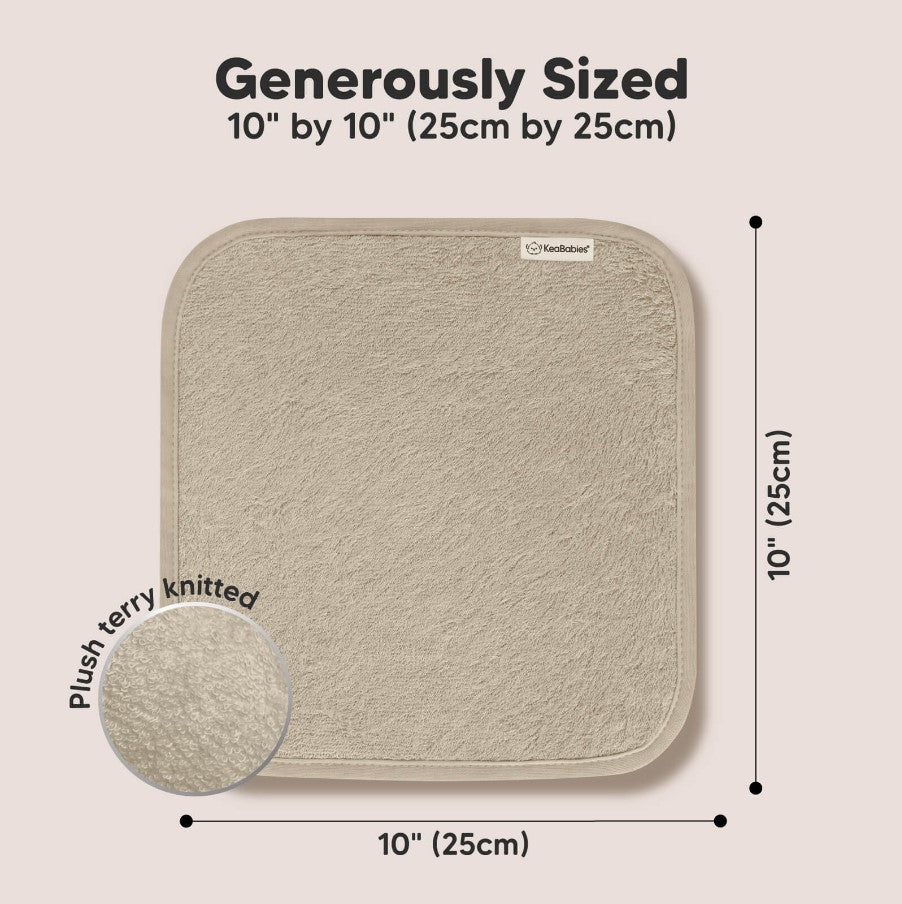 Kърпи От Органичен Бамбук 6 бр Кафяви KeaBabies