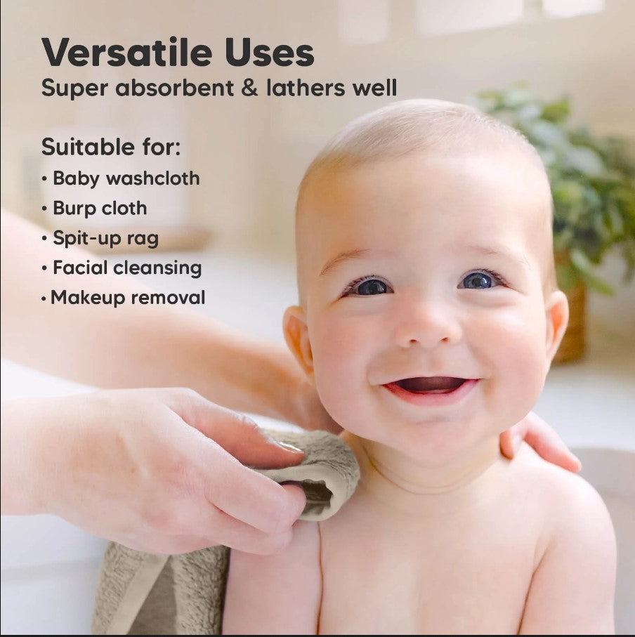 Kърпи От Органичен Бамбук 6 бр Кафяви KeaBabies