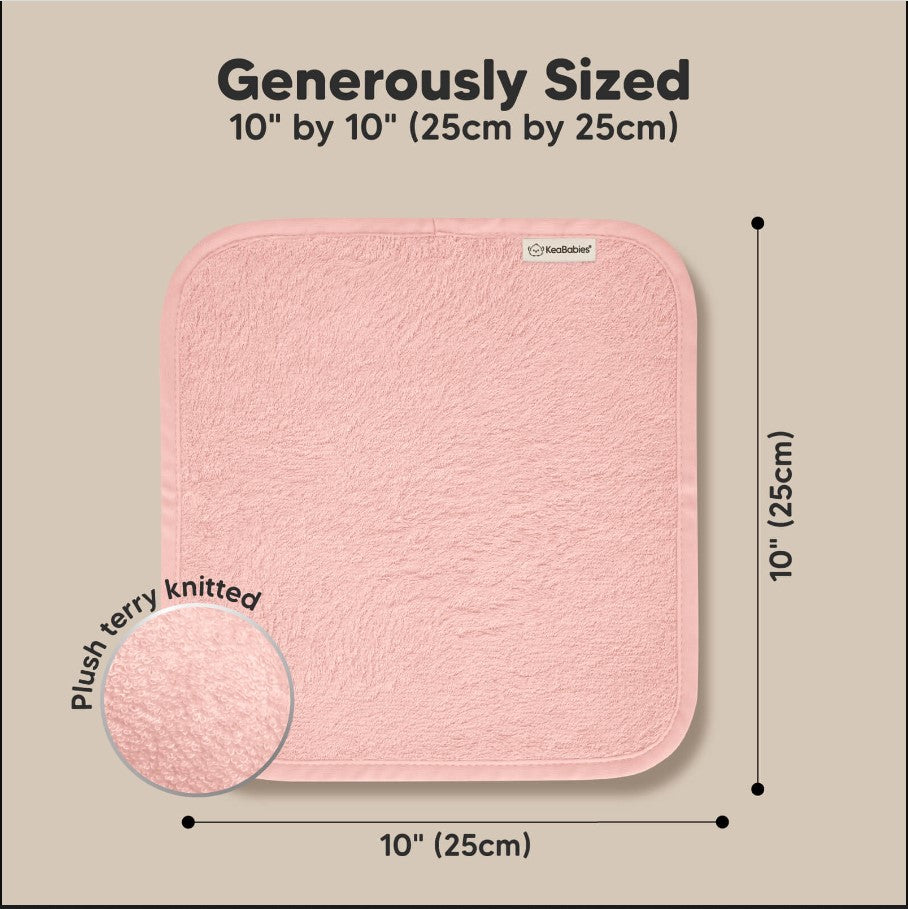 Kърпи От Органичен Бамбук 6 бр Розови KeaBabies