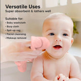 Prosoape din bambus organic 6 buc Pink KeaBabies