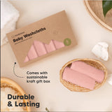 Prosoape din bambus organic 6 buc Pink KeaBabies