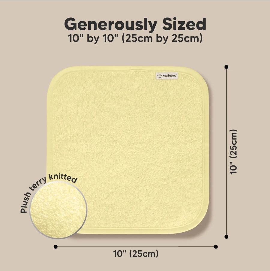 Kърпи От Органичен Бамбук 6 бр Жълти KeaBabies