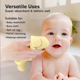 Prosoape din bambus organic 6 buc Yellow KeaBabies