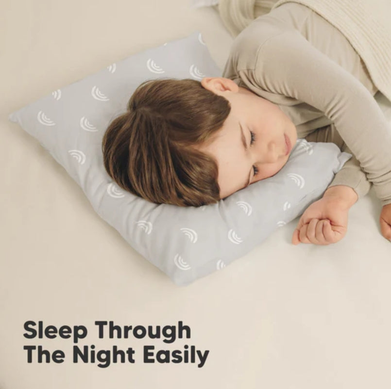 Детска Ергономична Възглавница 33х46см Бяла/Сива 2бр KeaBabies