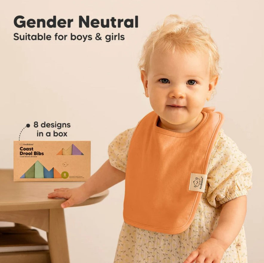 Bavete din bumbac organic 8 buc. KeaBabies