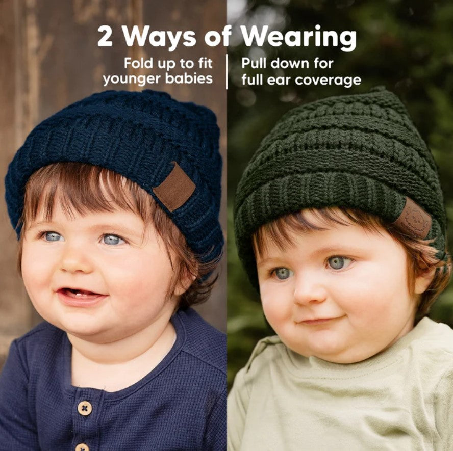 Зимна Бебешка Шапка 3 Броя 6-36 Месеца KeaBabies