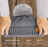 Palarie Copii Iarna 6-36m Gri 2 Piese Keababies