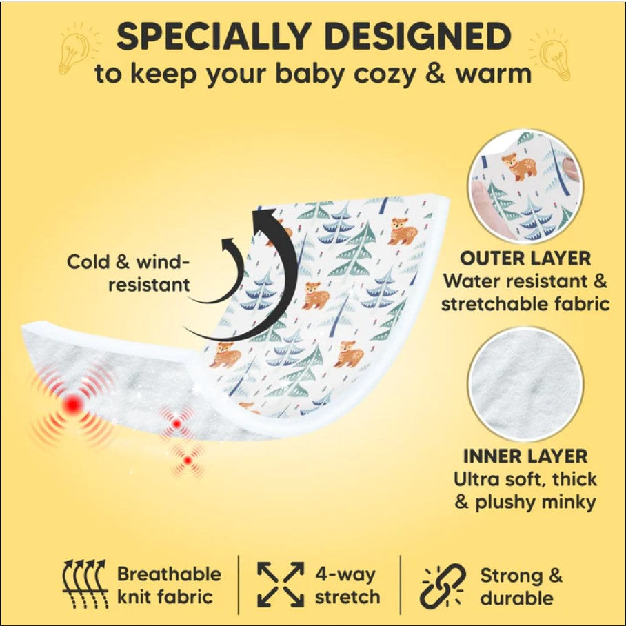 Покривало За Столче За Кола Есенно-Зимно 0-13 кг Елхи KeaBabies