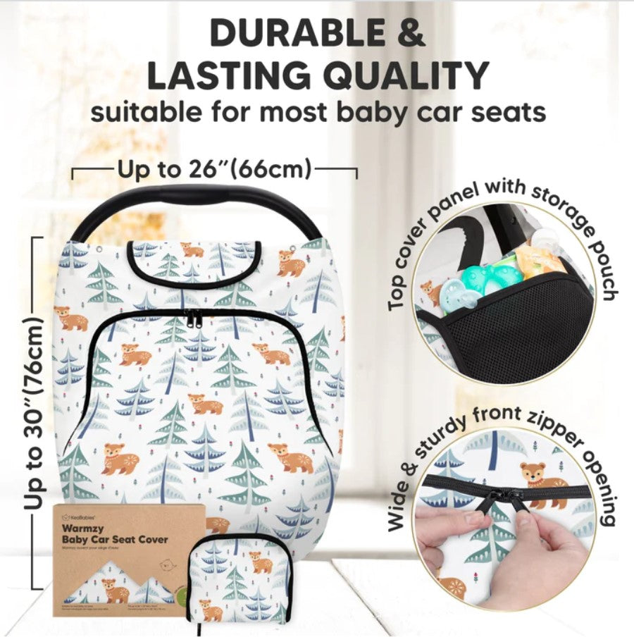 Покривало За Столче За Кола Есенно-Зимно 0-13 кг Елхи KeaBabies