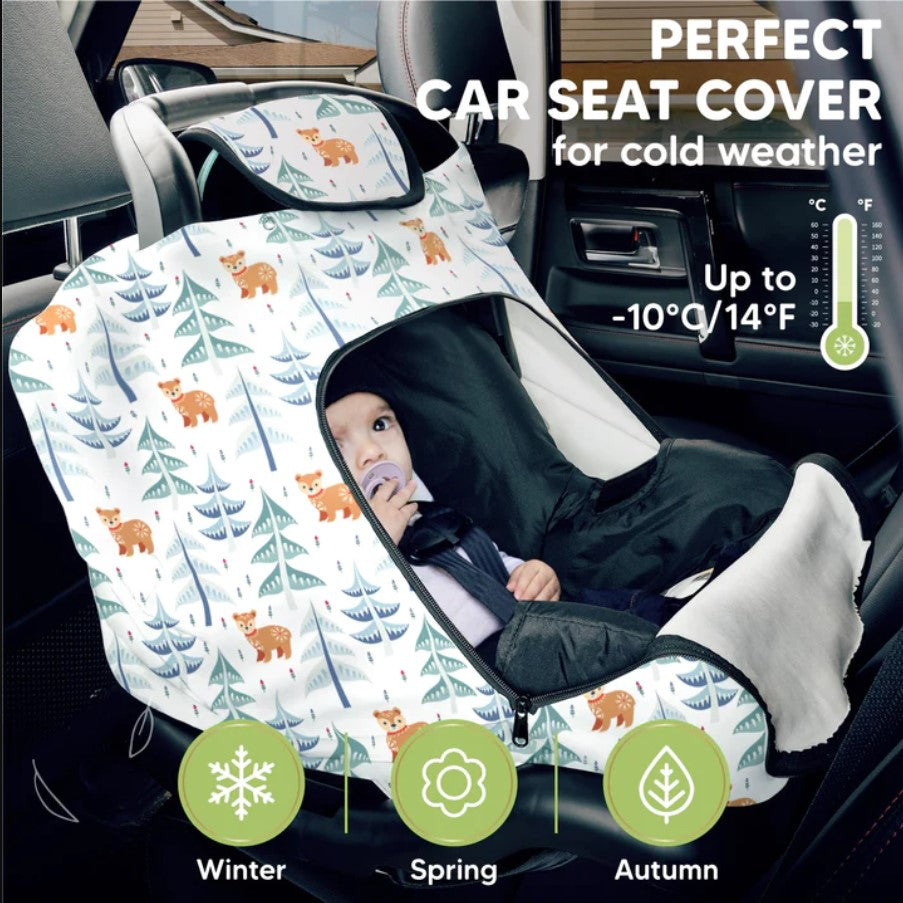 Покривало За Столче За Кола Есенно-Зимно 0-13 кг Елхи KeaBabies