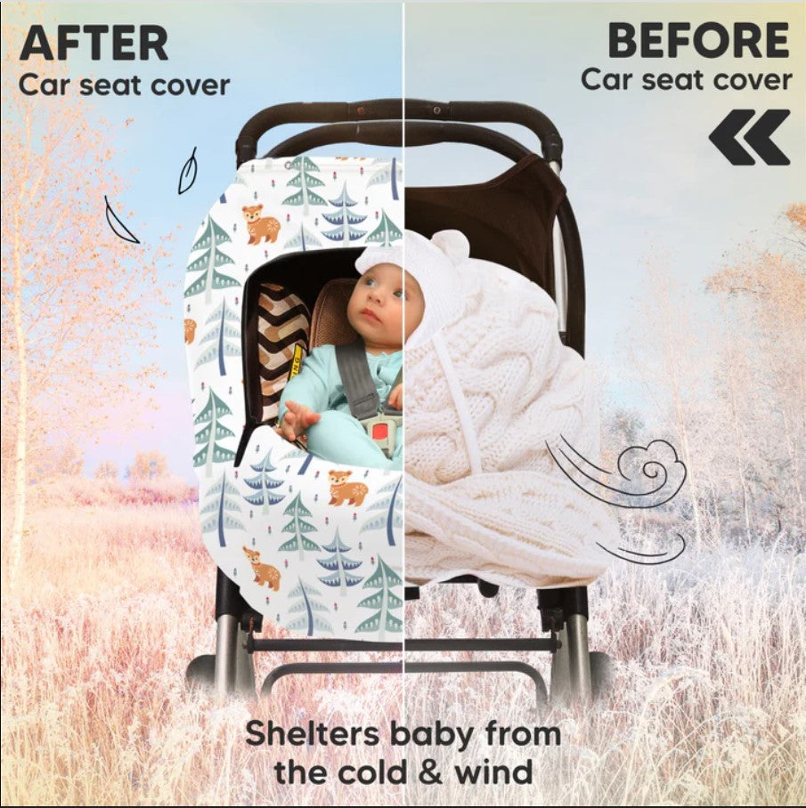 Покривало За Столче За Кола Есенно-Зимно 0-13 кг Елхи KeaBabies