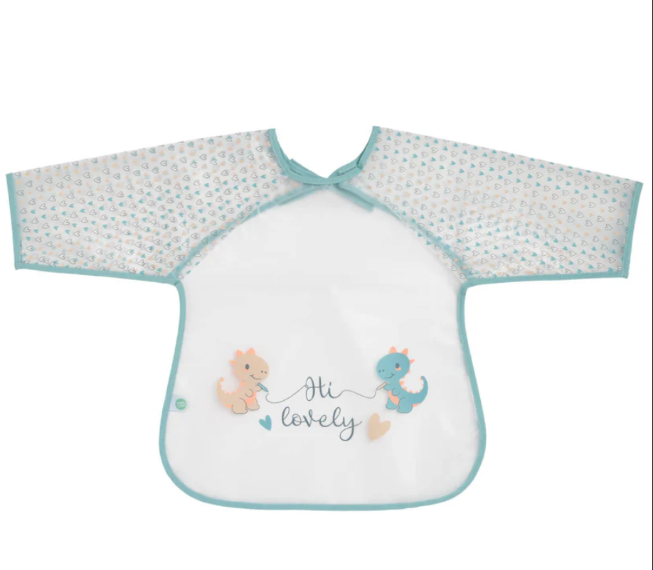 Водоустойчив бебешки лигавник с ръкави 37x42 см Динозаври 12+ м. BabyCalin