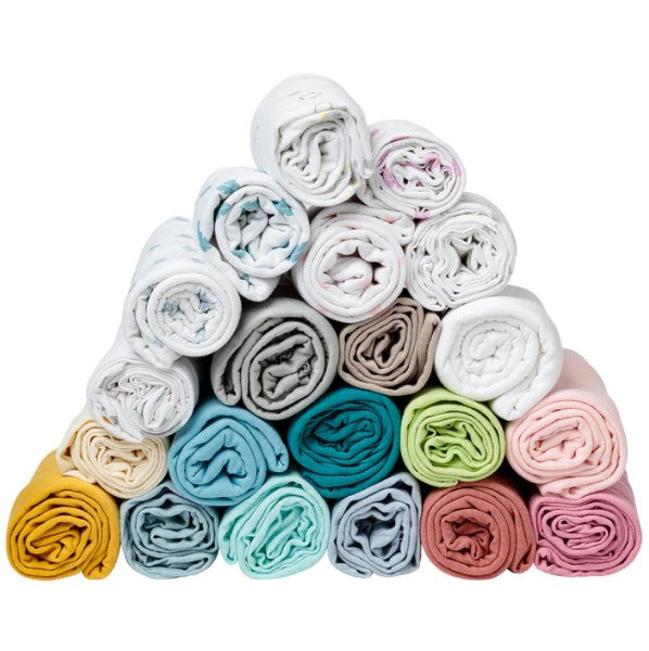 Комплект 2 Броя Чаршафи 60x120 См - Тропически-Бял Babycalin