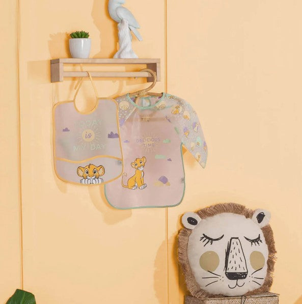 Bavete Impermeabil Cu Maneci Roi Lion Babycalin 