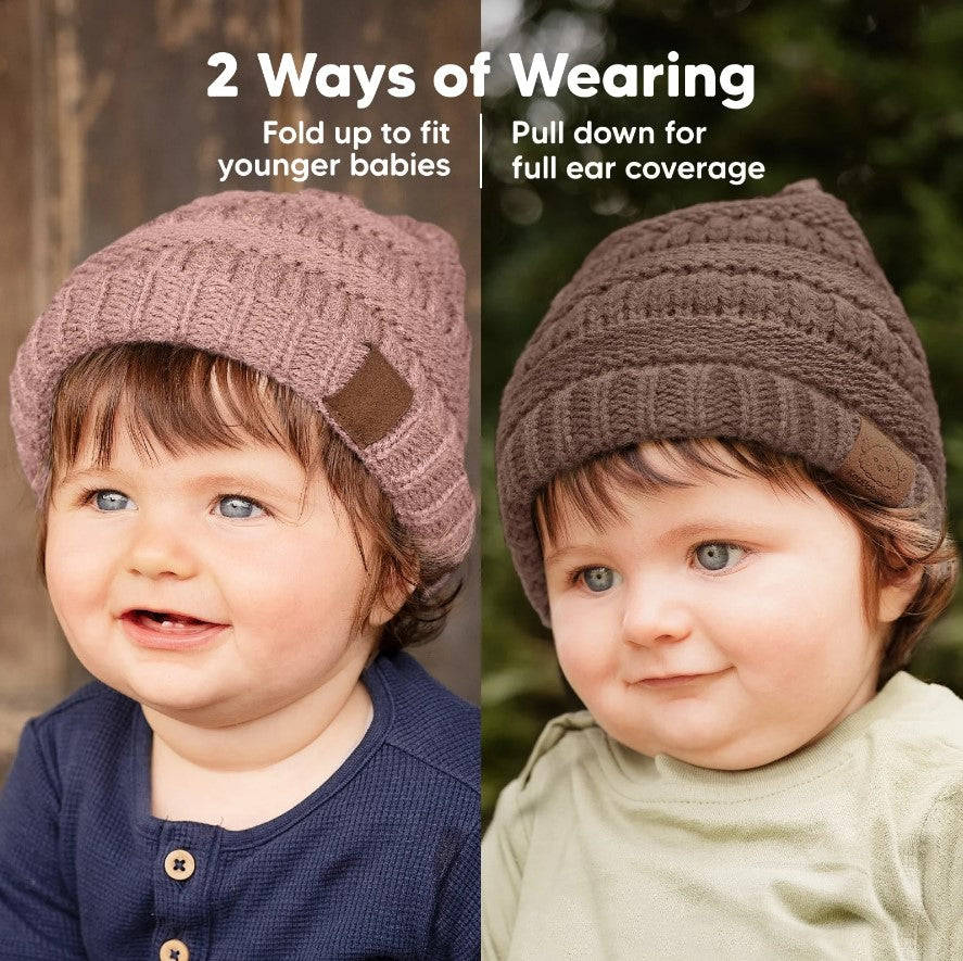 Зимна Бебешка Шапка 3 Броя 6-36 Месеца Kea Babies