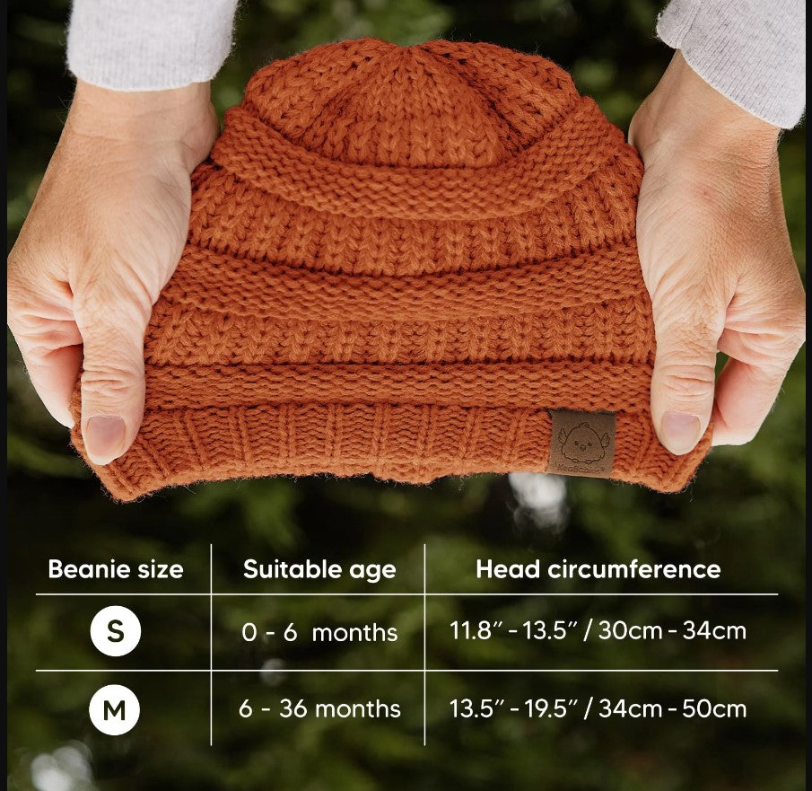 Зимна Бебешка Шапка 3 Броя 6-36 Месеца Kea Babies