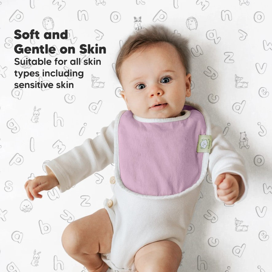 Чаршафи От Органичен Памук 2 Броя 60х120См Син/Бял Abc KeaBabies