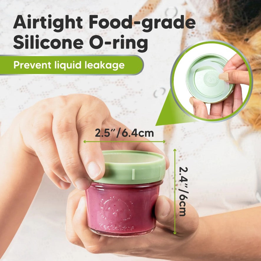 Стъклени Контейнери За Храна 60Мл 6 Броя KeaBabies