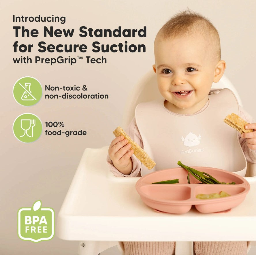 Силиконови Чинии С Вакум 3 Броя Roz KeaBabies