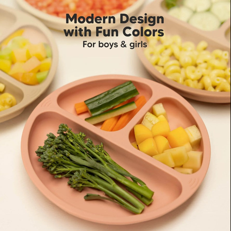 Placi Vacuum Silicon 3 Bucati Roz KeaBabies