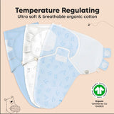 Антистрес Пелени За Повиване Organic 0-3 Месеца 3Бр Камиончета KeaBabies