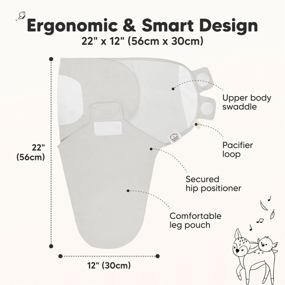 Антистрес Пелени За Повиване Organic 0-3 Месеца 3Бр Дивото Зове Keababies