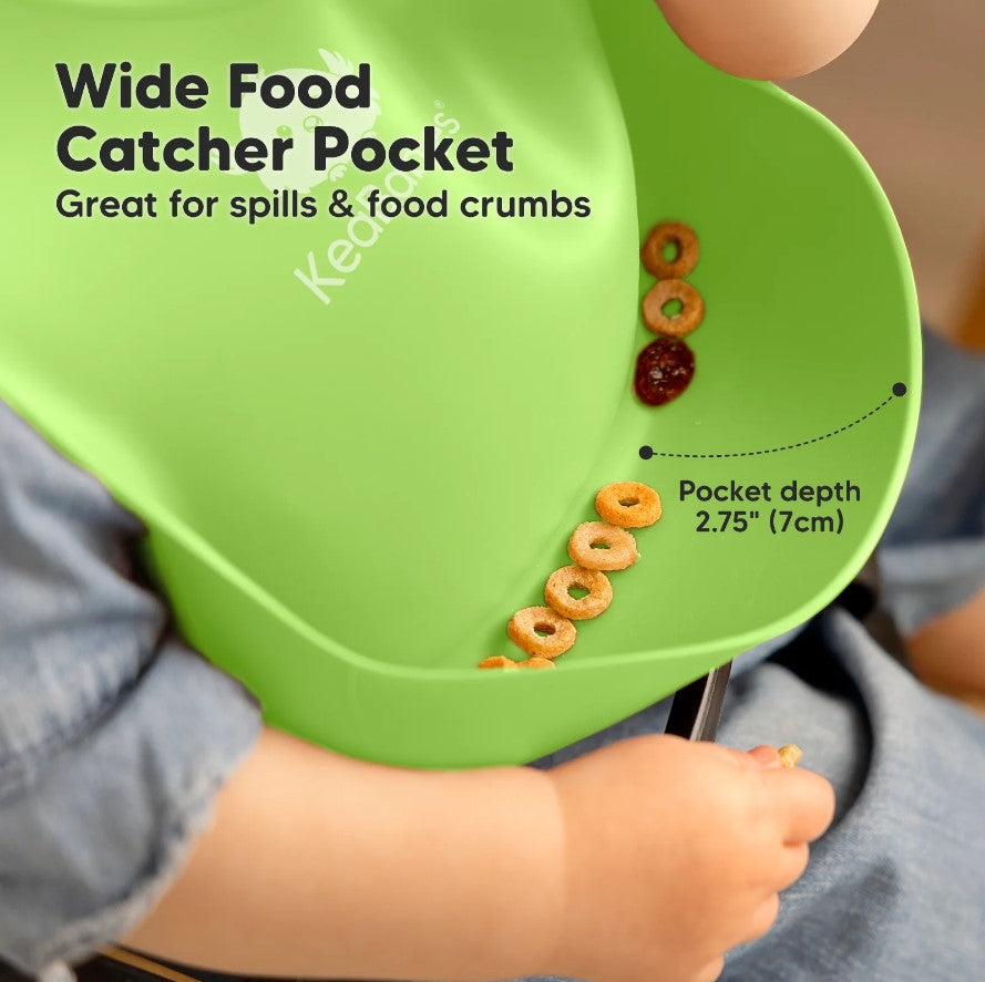 Силиконови Лигавници 2 Броя Син/Зелен KeaBabies