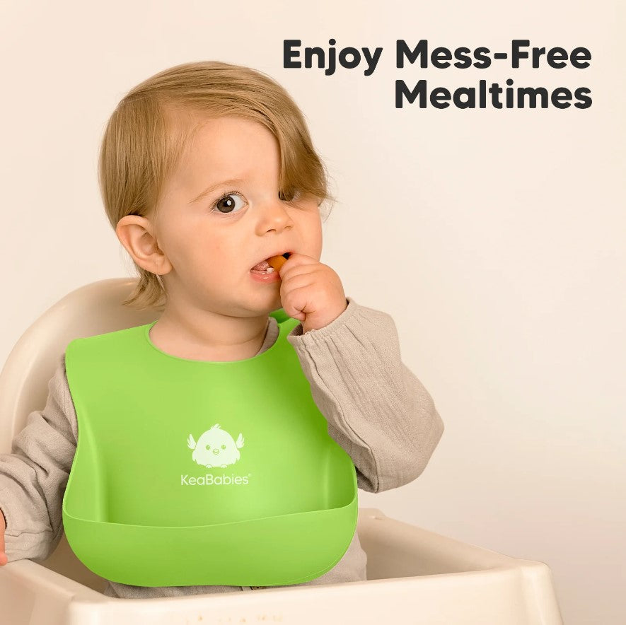 Силиконови Лигавници 2 Броя Син/Зелен KeaBabies