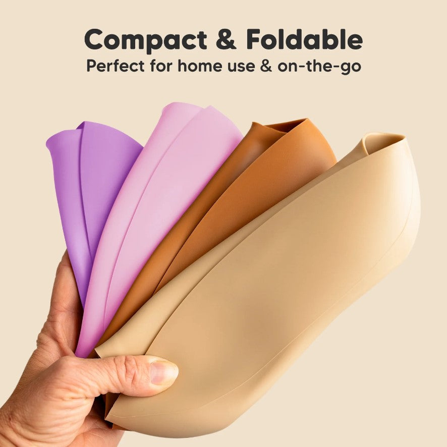 Bavete din silicon 2 bucati roz/violet KeaBabies