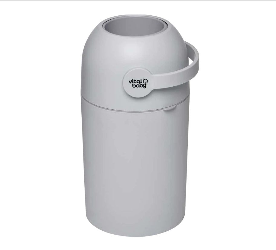 Хигиенен Кош За Памперси Без Касети Бял Vital Baby