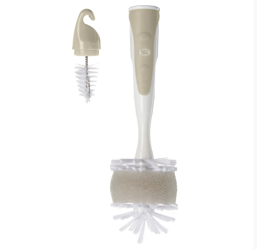 Perie universală 2 în 1 pentru biberoane și tetine EarthSmart Vital Baby