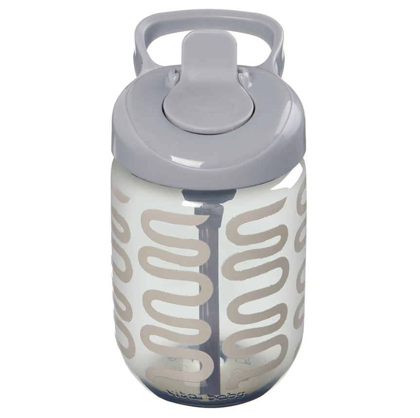 Pahar anti-vărsare EarthSmart Vital Baby cu pai 350 ml gri
