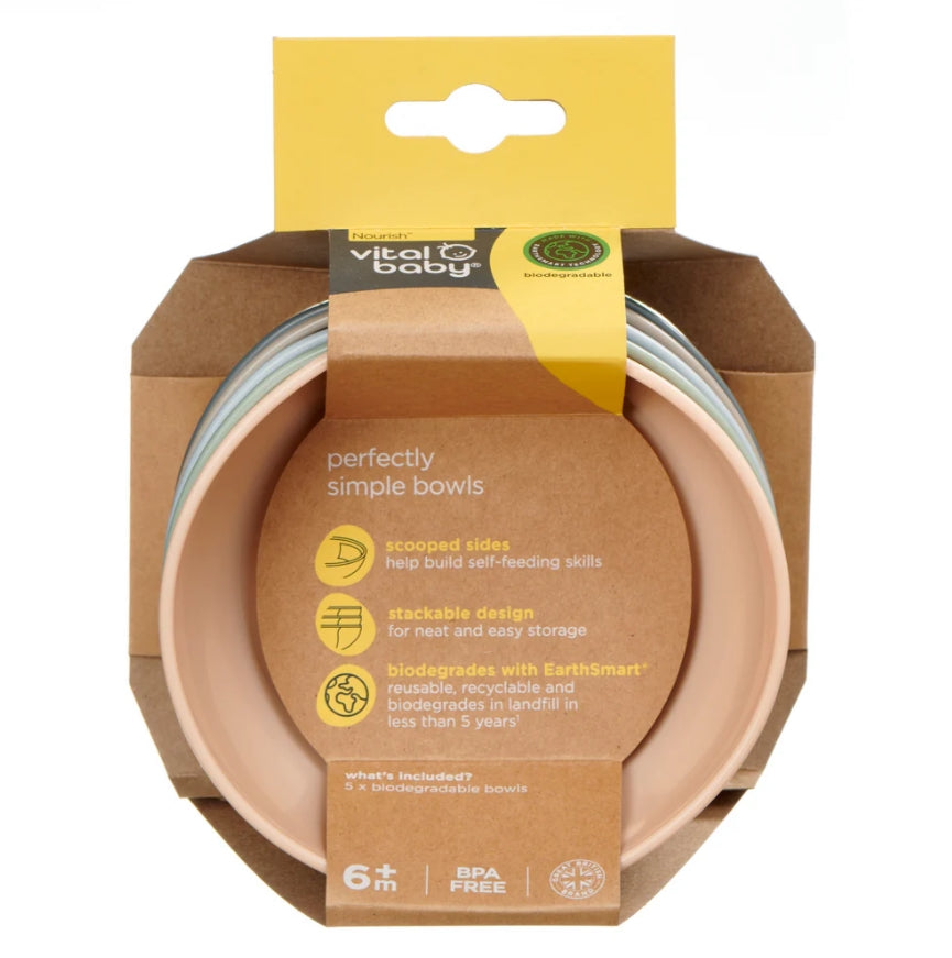 Универсални Купички за хранене 5бр. EarthSmart Vital Baby