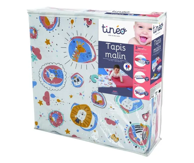 Tineo Интелигентна постелка 3в1 Постелка за игра, подвижен матрак и барбарон - семейни забавления