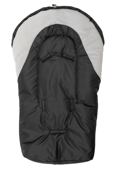 Geantă de iarnă fleece negru/gri