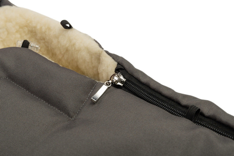 Geantă pentru cărucior din lână de iarnă, grafit (95X40)