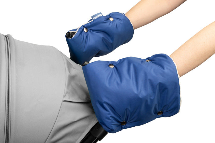 Ръкавици - Маншон За Количка Син