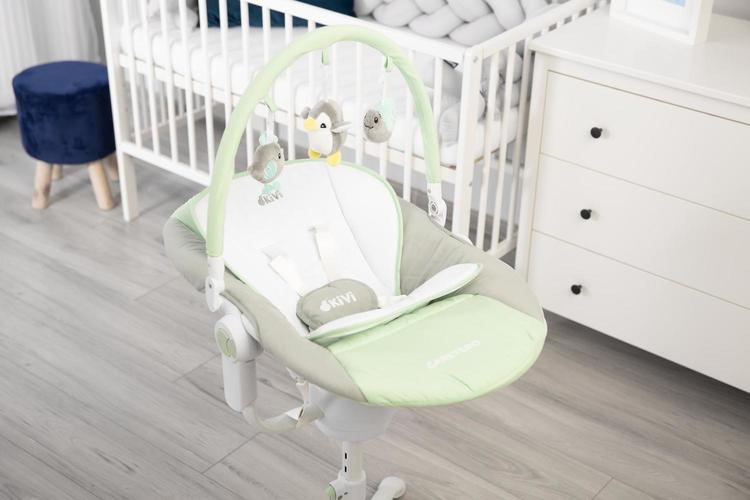 Столче За Хранене Шезлонг И Люлка 3В1 Kivi Mint Caretero