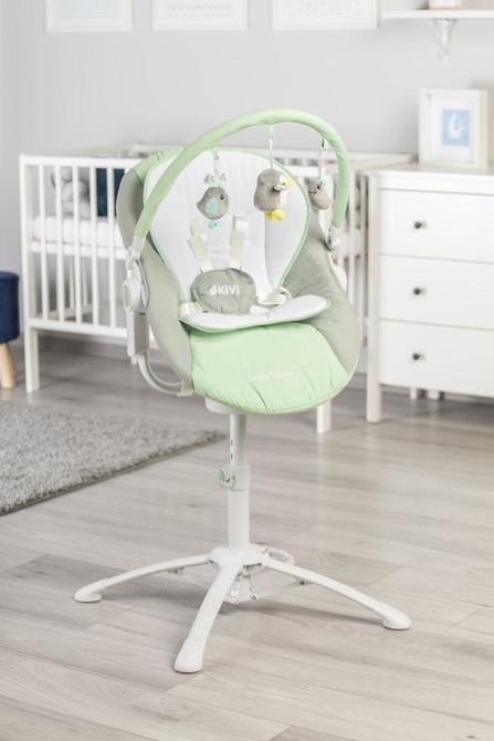 Столче За Хранене Шезлонг И Люлка 3В1 Kivi Mint Caretero