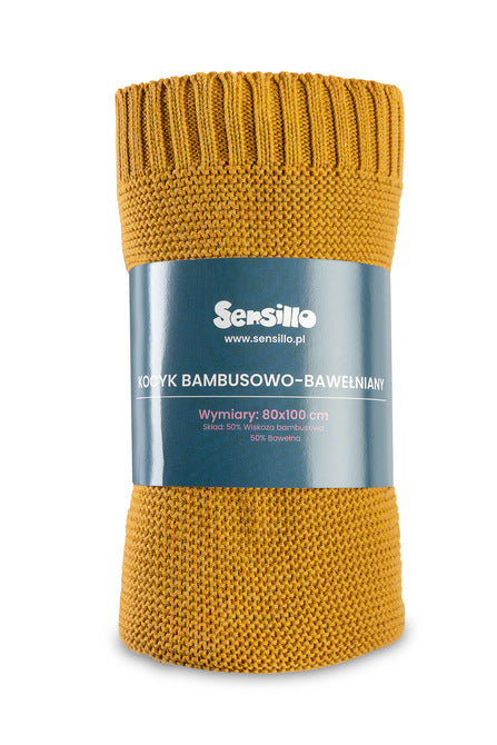 Одеяло От Бамбук И Памук Горчица 100x80см