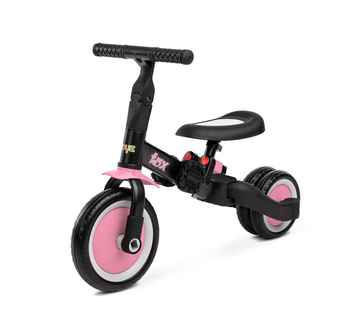 Fox 2in1 Balance Bike Pink Caretero Toyz