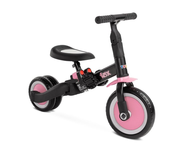Fox 2in1 Balance Bike Pink Caretero Toyz