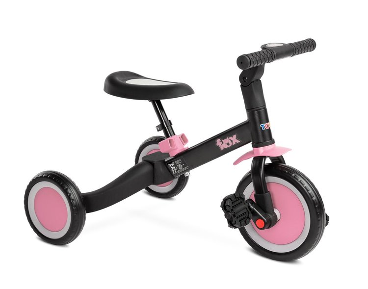 Fox 2in1 Balance Bike Pink Caretero Toyz