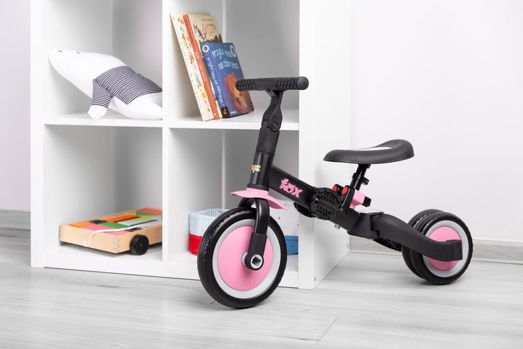Fox 2in1 Balance Bike Pink Caretero Toyz