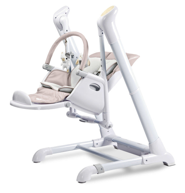 Столче За Хранене и Електрическа Люлка 2в1 Индиго Beige Caretero