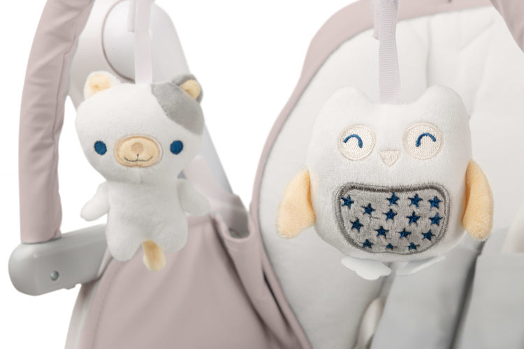 Столче За Хранене и Електрическа Люлка 2в1 Индиго Beige Caretero