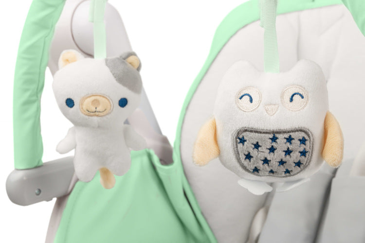 Столче За Хранене И Електрическа Люлка 2В1 Индиго Mint Caretero