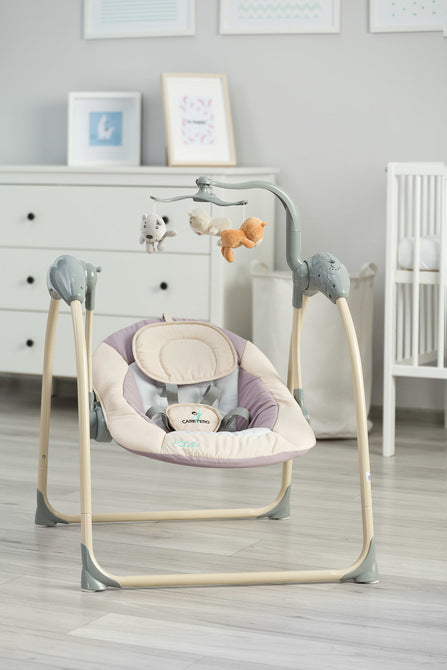Електрическа люлка Loop до 12кг Beige Caretero
