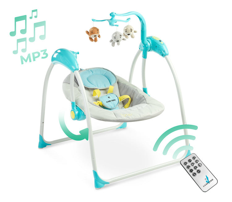 Електрическа люлка Loop до 12кг Blue Caretero